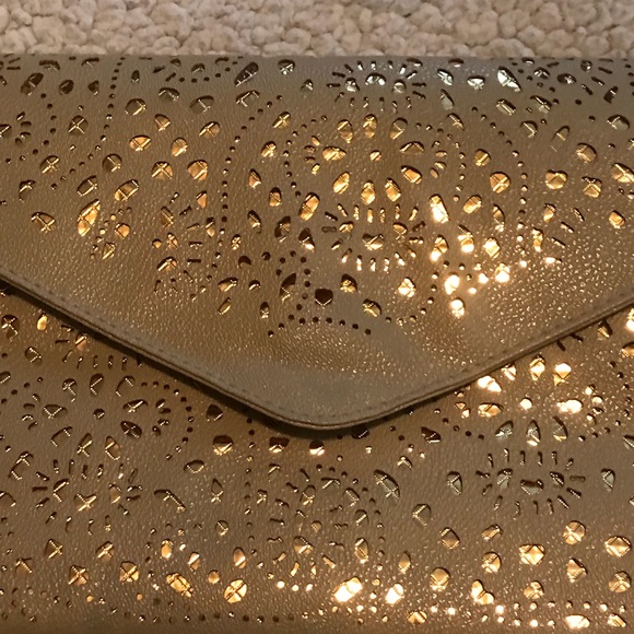 Cheeky Budha Laser Cut Large Envelope Clutch Bag - Picture 6 of 7